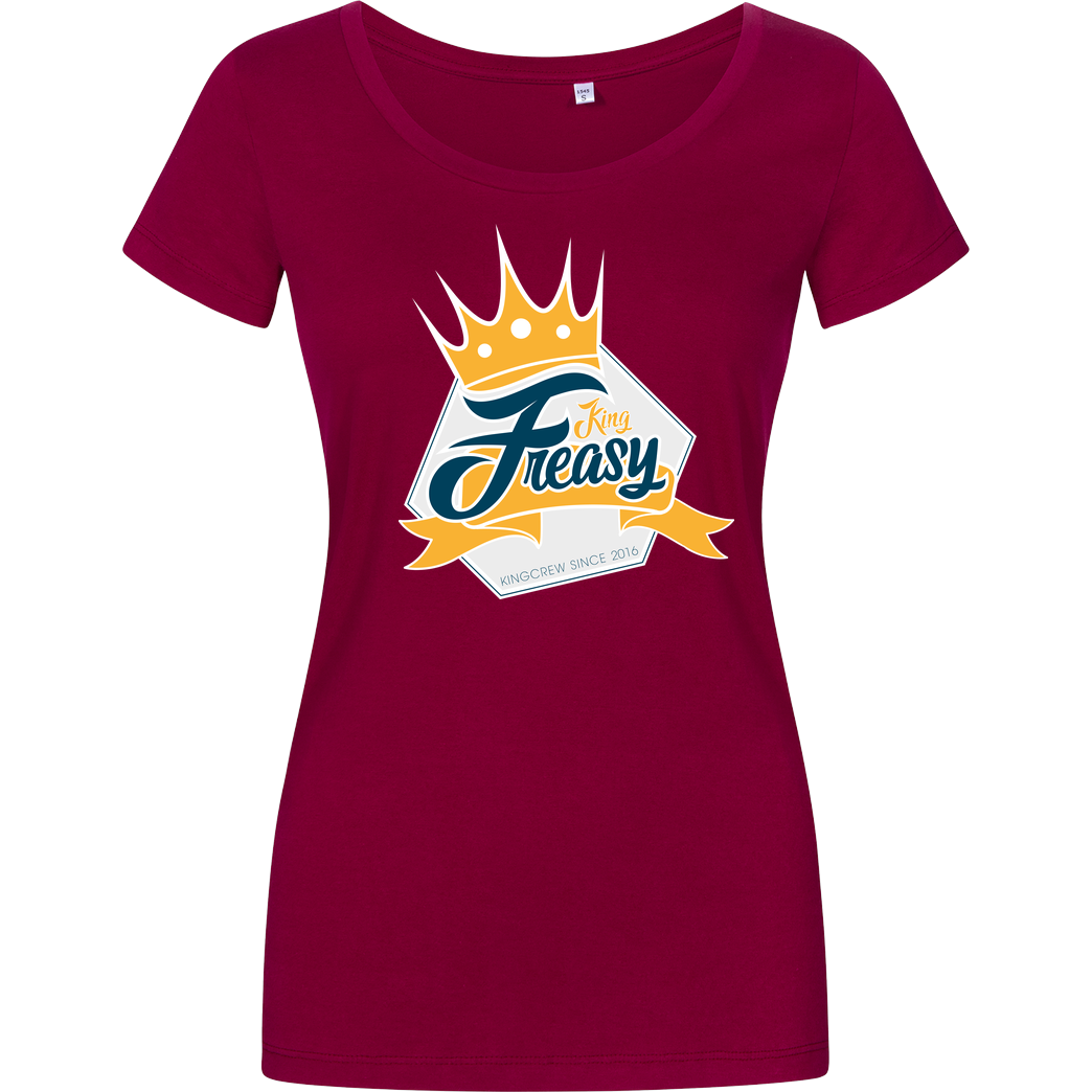 Freasy Freasy - King T-Shirt Damenshirt berry