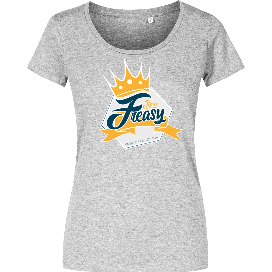 Freasy Freasy - King T-Shirt Damenshirt heather grey