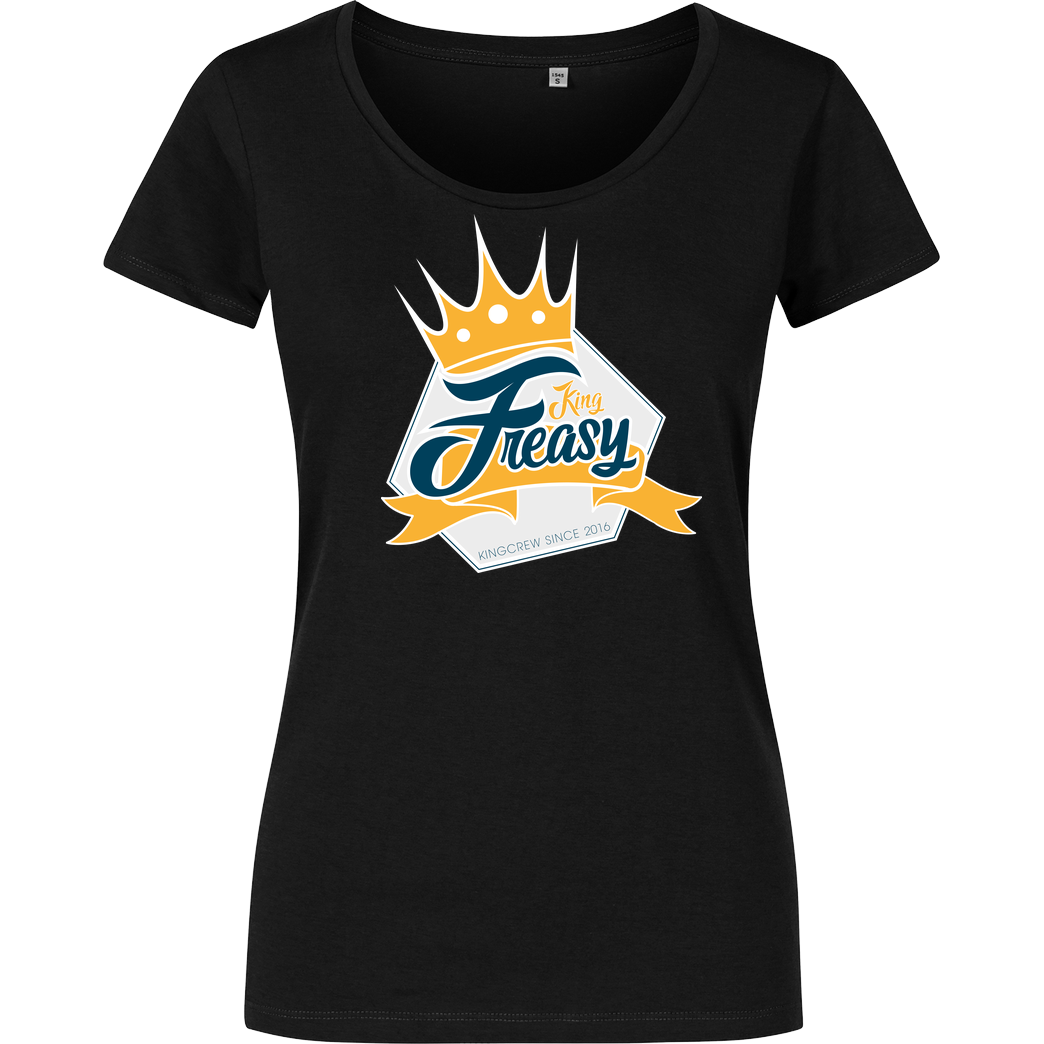 Freasy Freasy - King T-Shirt Damenshirt schwarz