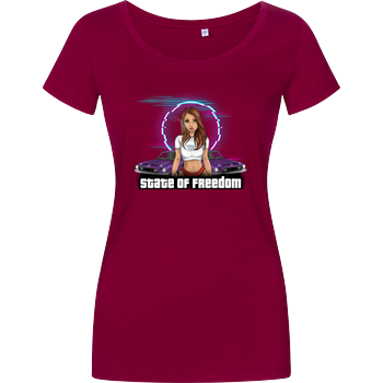 Freasy - State of Freedom Damenshirt berry