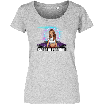 Freasy - State of Freedom Damenshirt heather grey