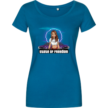Freasy - State of Freedom Damenshirt petrol