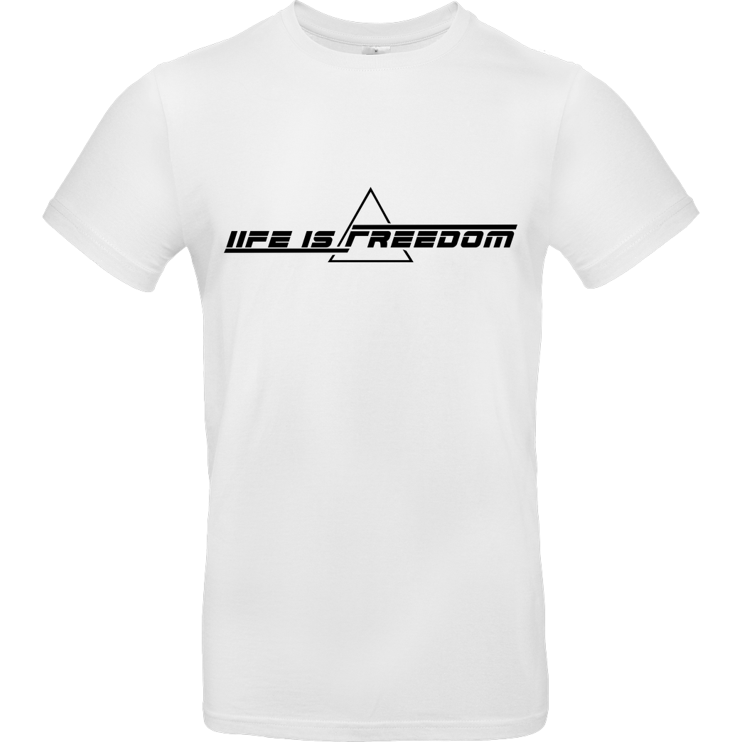 Freeriders Freeriders - LIF - Life is freedom T-Shirt B&C EXACT 190 - Weiß