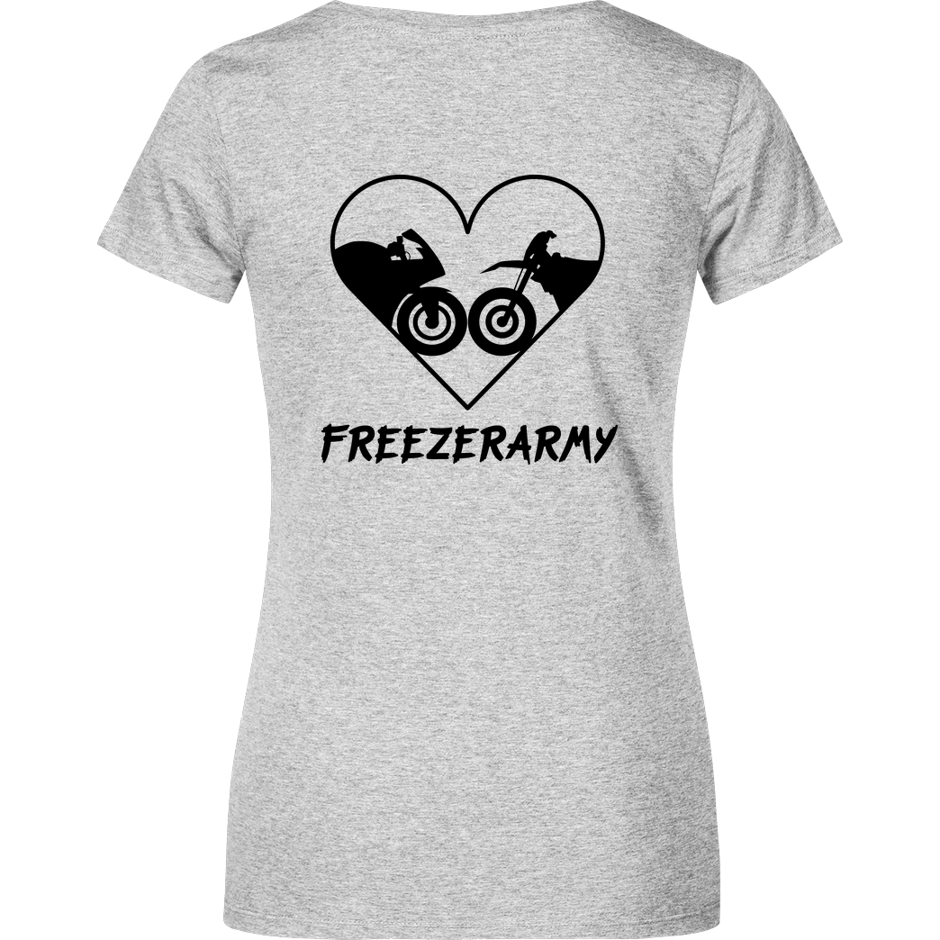FreezerArmy FreezerArmy - Simson T-Shirt Damenshirt heather grey
