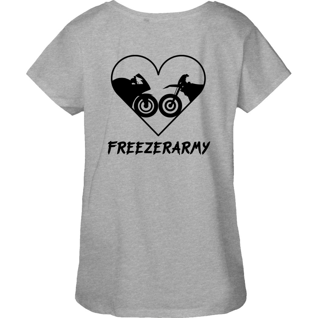 FreezerArmy FreezerArmy - Simson T-Shirt Fairtrade Loose Fit Girlie - heather grey