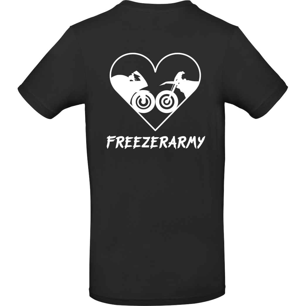 FreezerArmy FreezerArmy - SuperMoto T-Shirt B&C EXACT 190 - Schwarz
