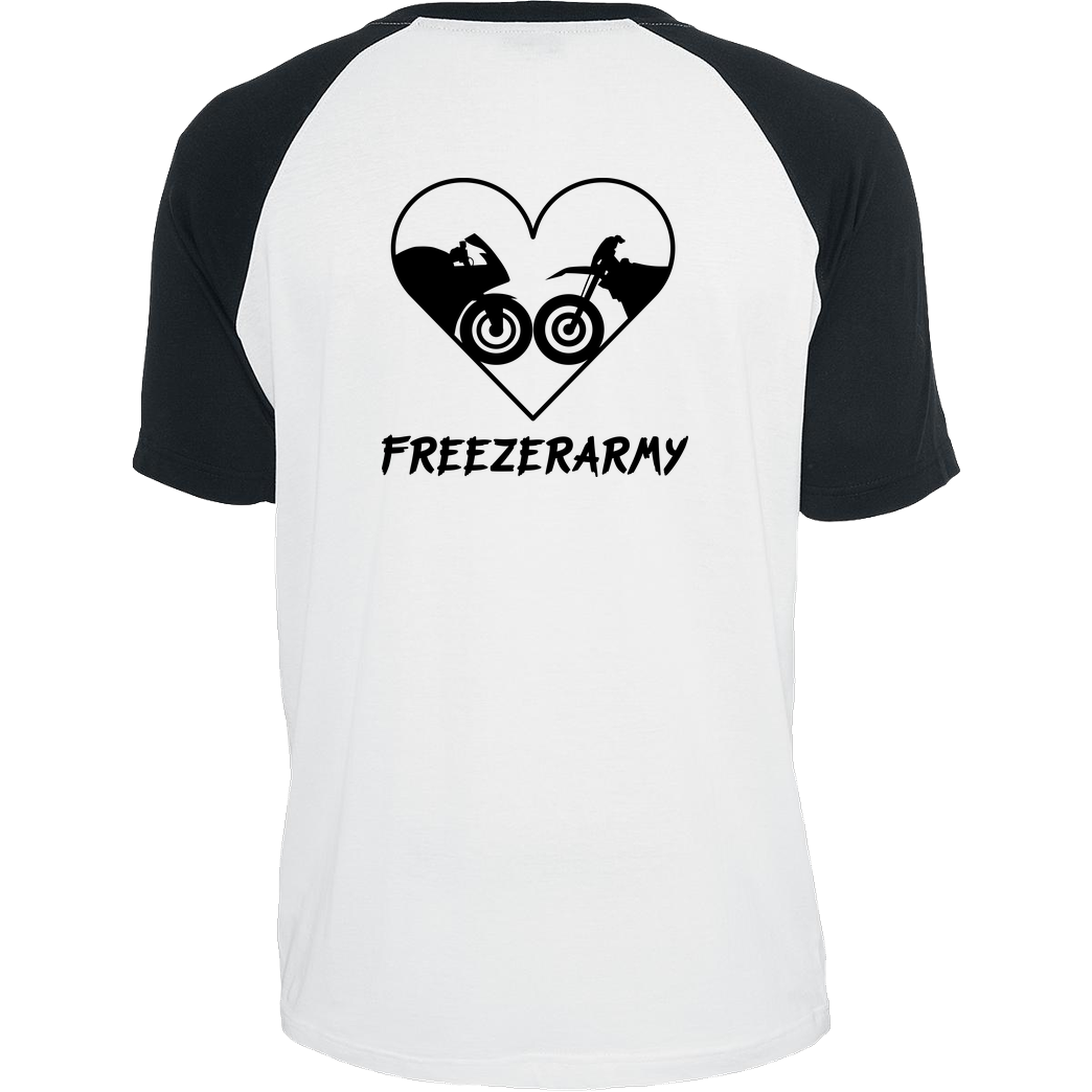 FreezerArmy FreezerArmy - SuperMoto T-Shirt Raglan-Shirt weiß