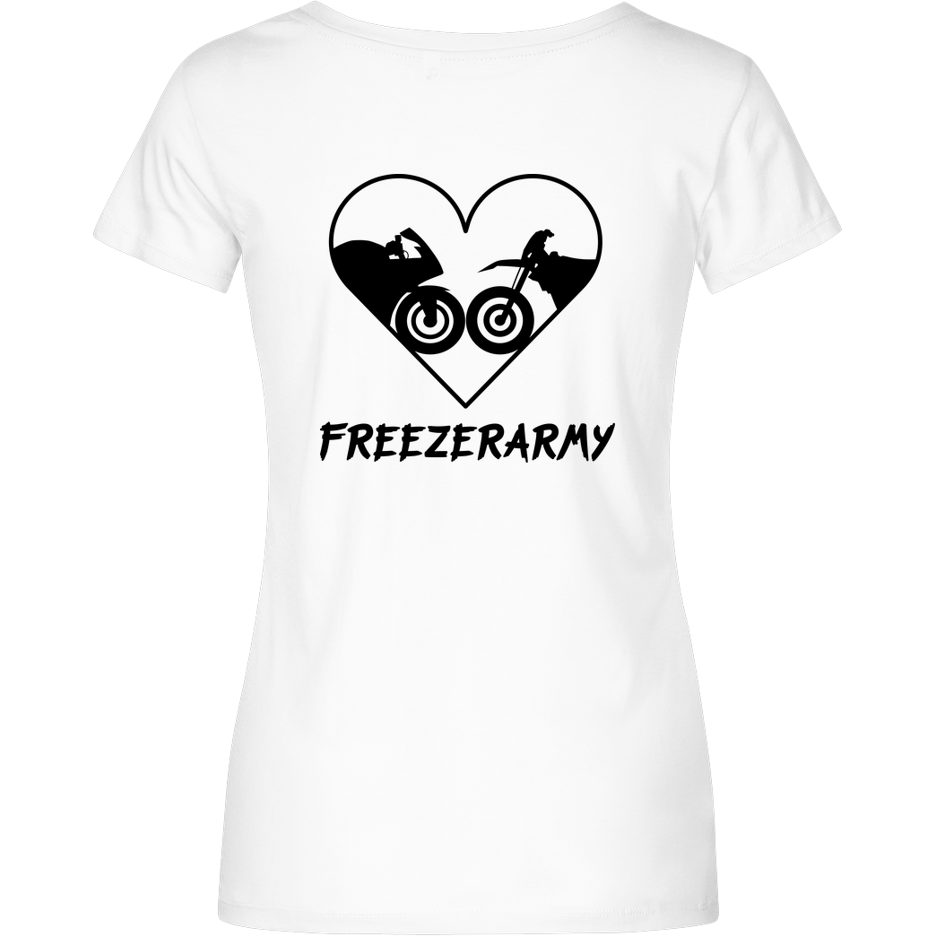 FreezerArmy FreezerArmy - SuperSportler T-Shirt Damenshirt weiss