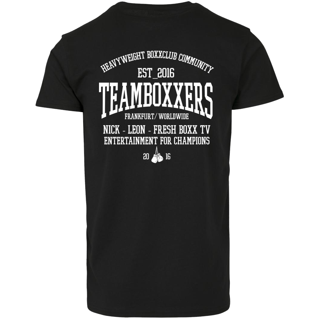 FRESHBOXXTV Fresh Boxx TV - Teamboxxers T-Shirt Hausmarke T-Shirt  - Schwarz