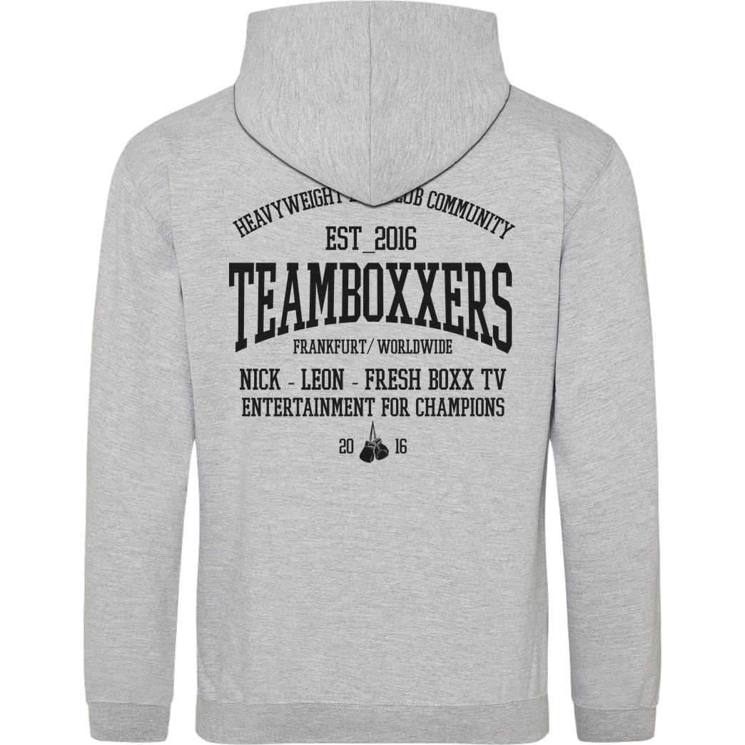 FRESHBOXXTV Fresh Boxx TV - Teamboxxers Sweatshirt JH Hoodie - Heather Grey
