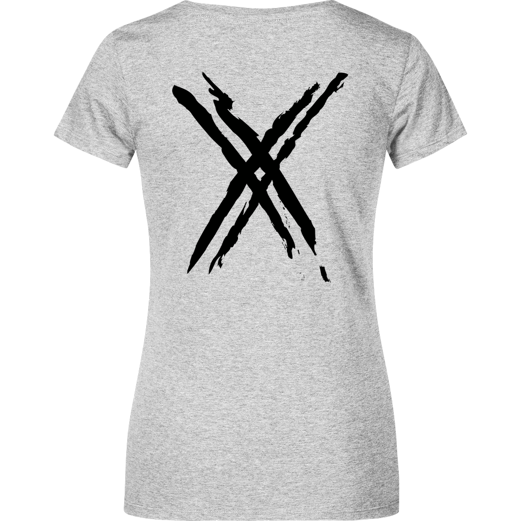 FRESHBOXXTV Fresh Boxx TV - XX T-Shirt Damenshirt heather grey