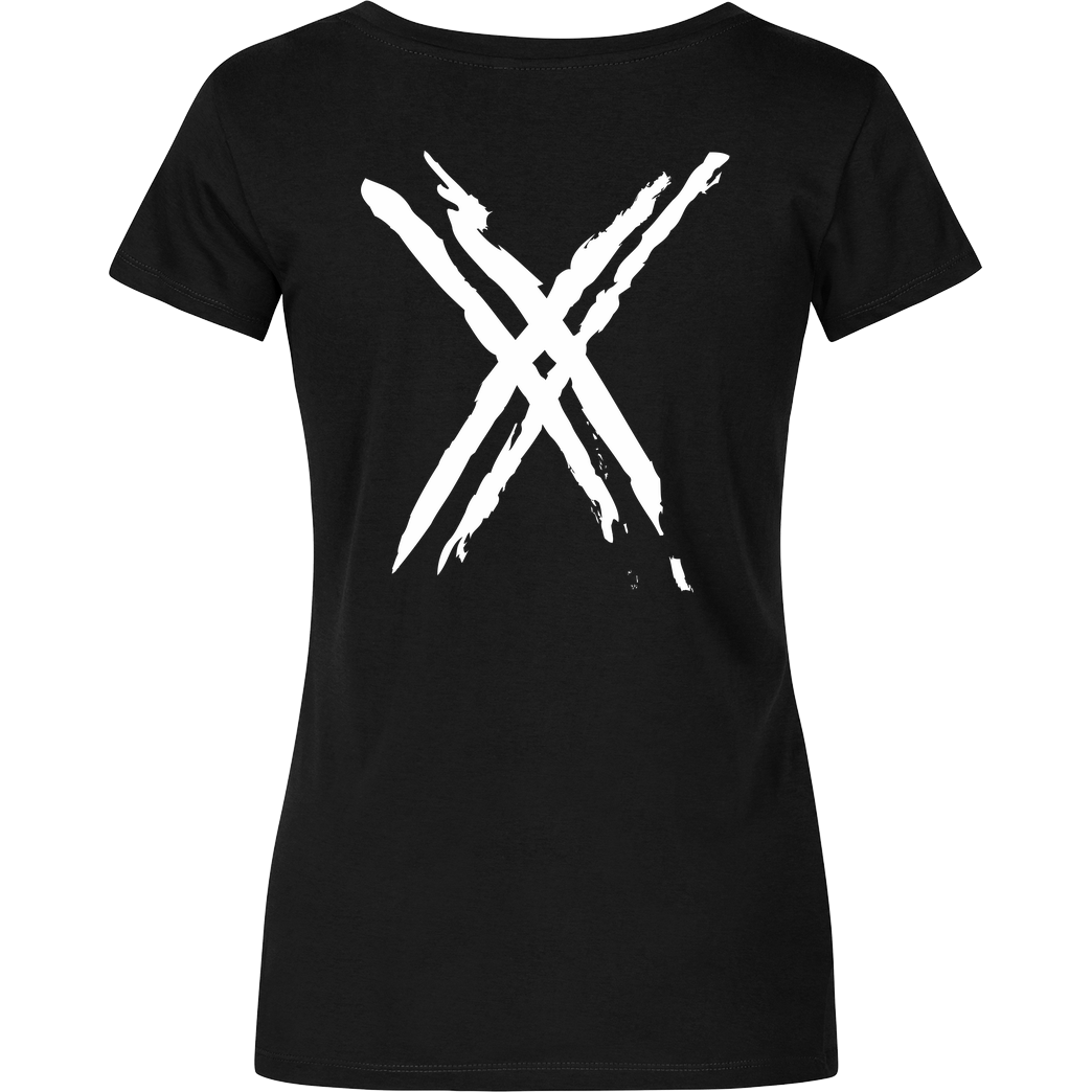 FRESHBOXXTV Fresh Boxx TV - XX T-Shirt Damenshirt schwarz