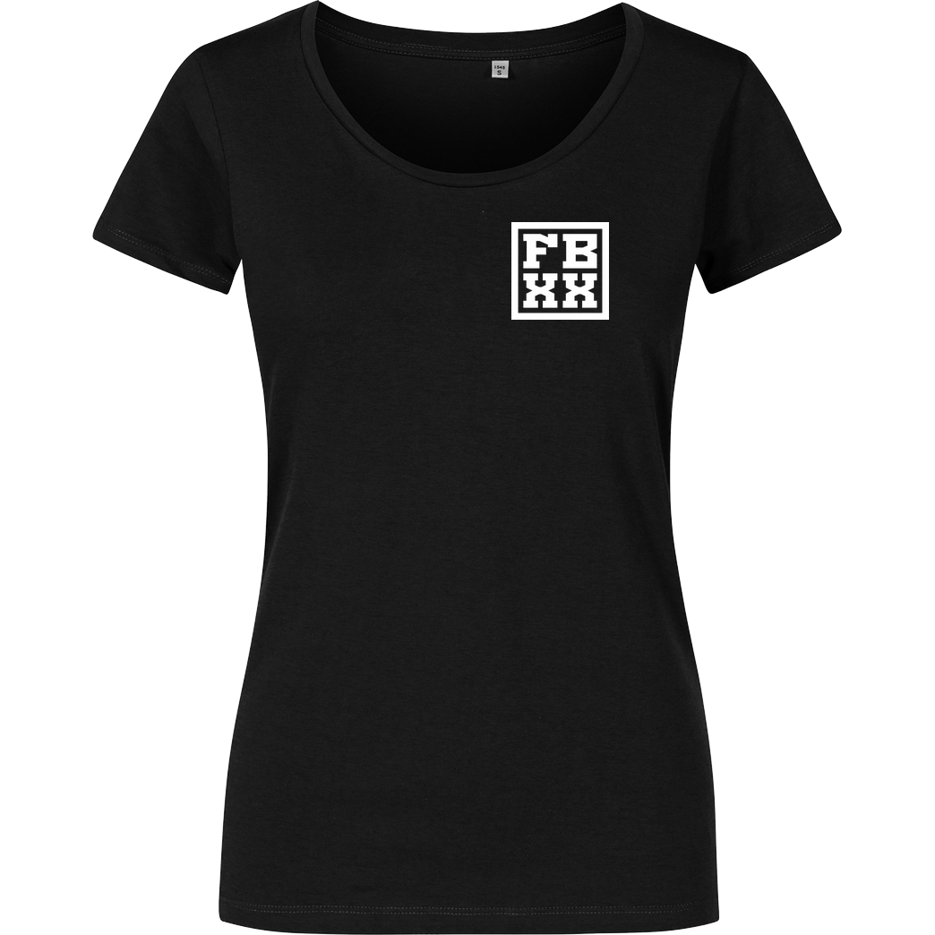 FRESHBOXXTV Fresh Boxx TV - XX T-Shirt Damenshirt schwarz