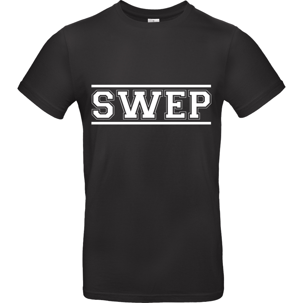 Gamerklinik Gamerklinik - SWEP College weiß T-Shirt B&C EXACT 190 - Schwarz