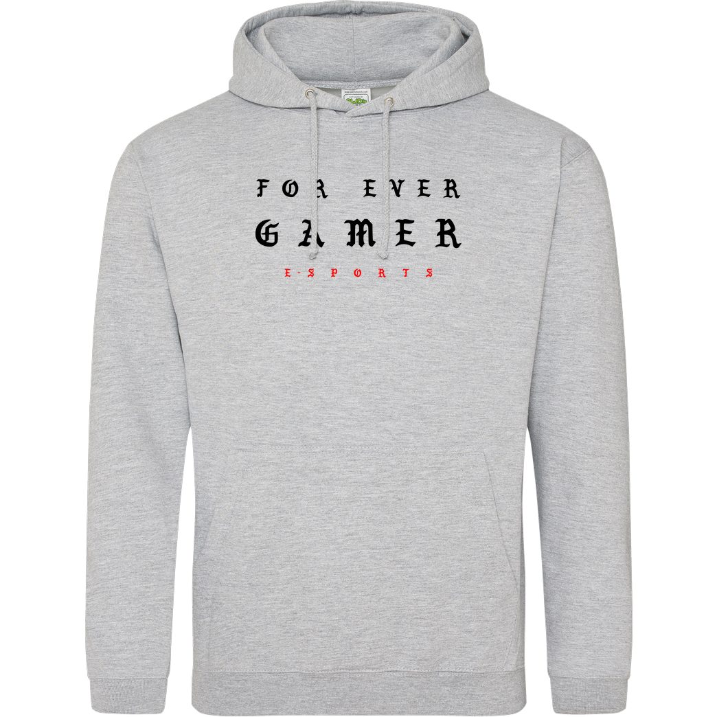 None Geezy - For Ever Gamer Sweatshirt JH Hoodie - Heather Grey