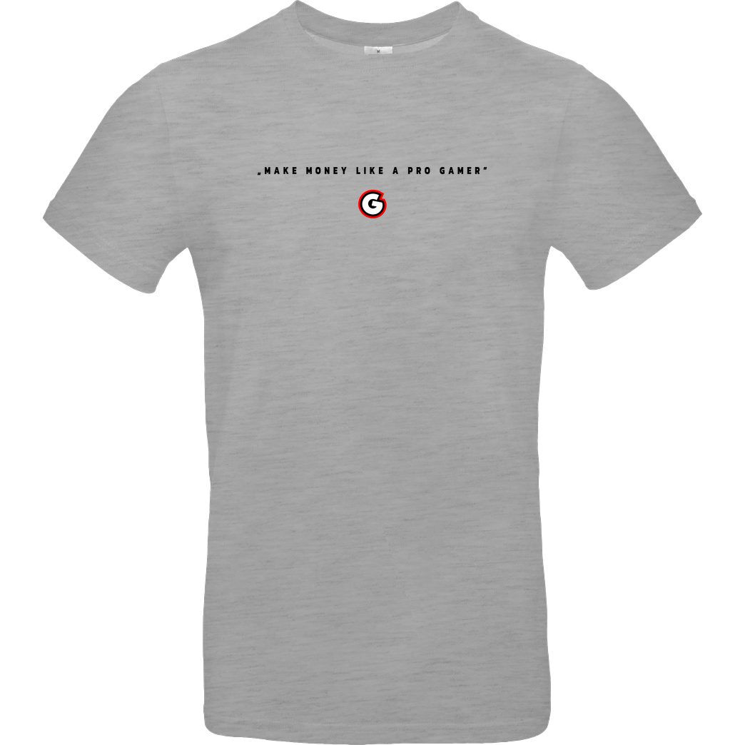 Geezy Geezy - Make Money T-Shirt B&C EXACT 190 - heather grey