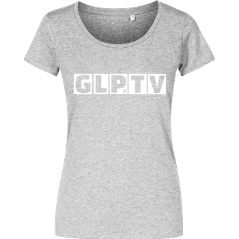 GLP - GLP.TV white Damenshirt heather grey