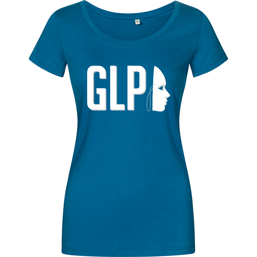 GermanLetsPlay GLP - Maske T-Shirt Damenshirt petrol