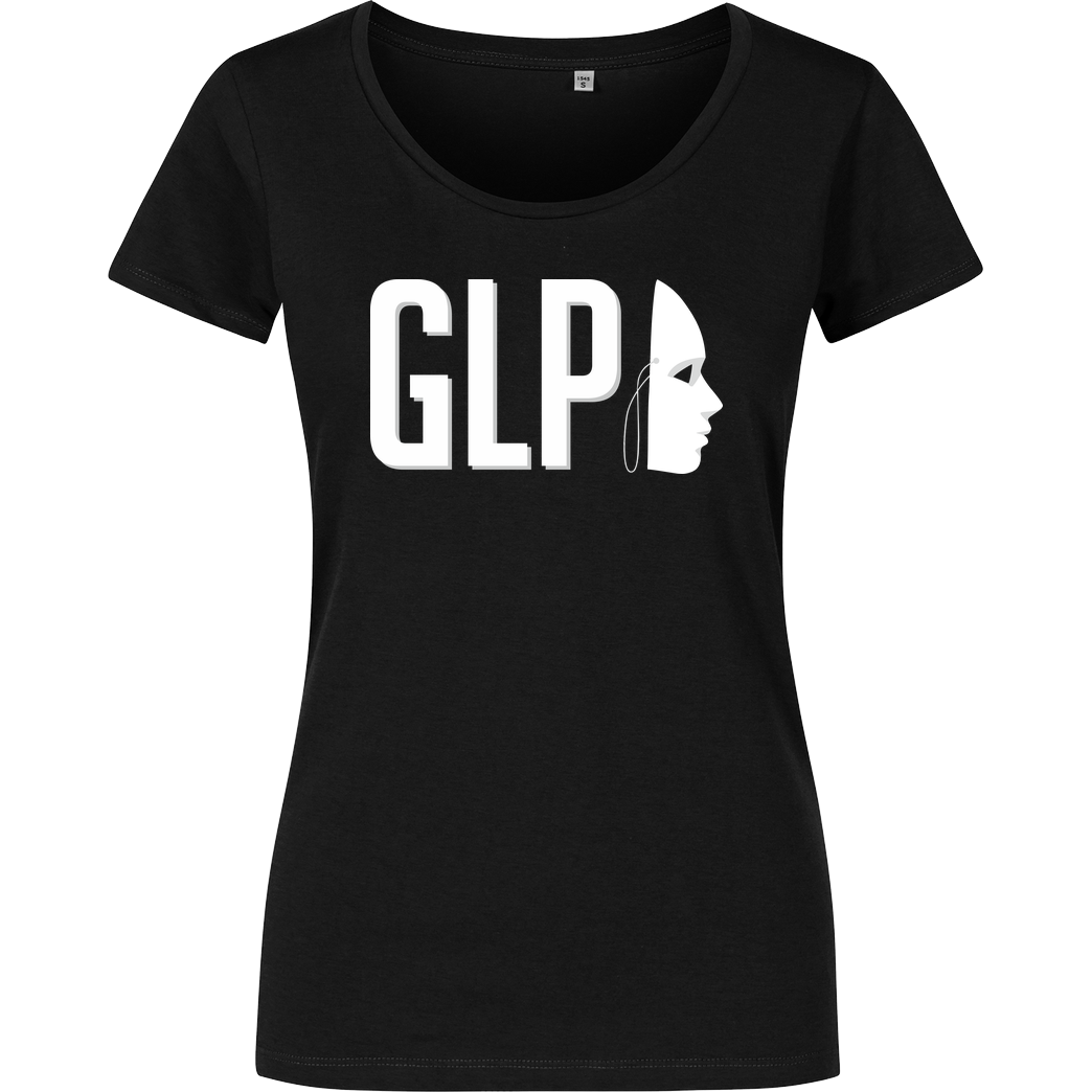 GermanLetsPlay GLP - Maske T-Shirt Damenshirt schwarz