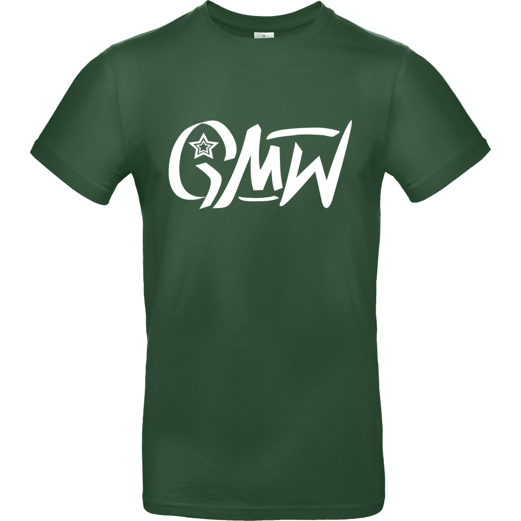 None GMW - GMW Logo T-Shirt B&C EXACT 190 - Flaschengrün