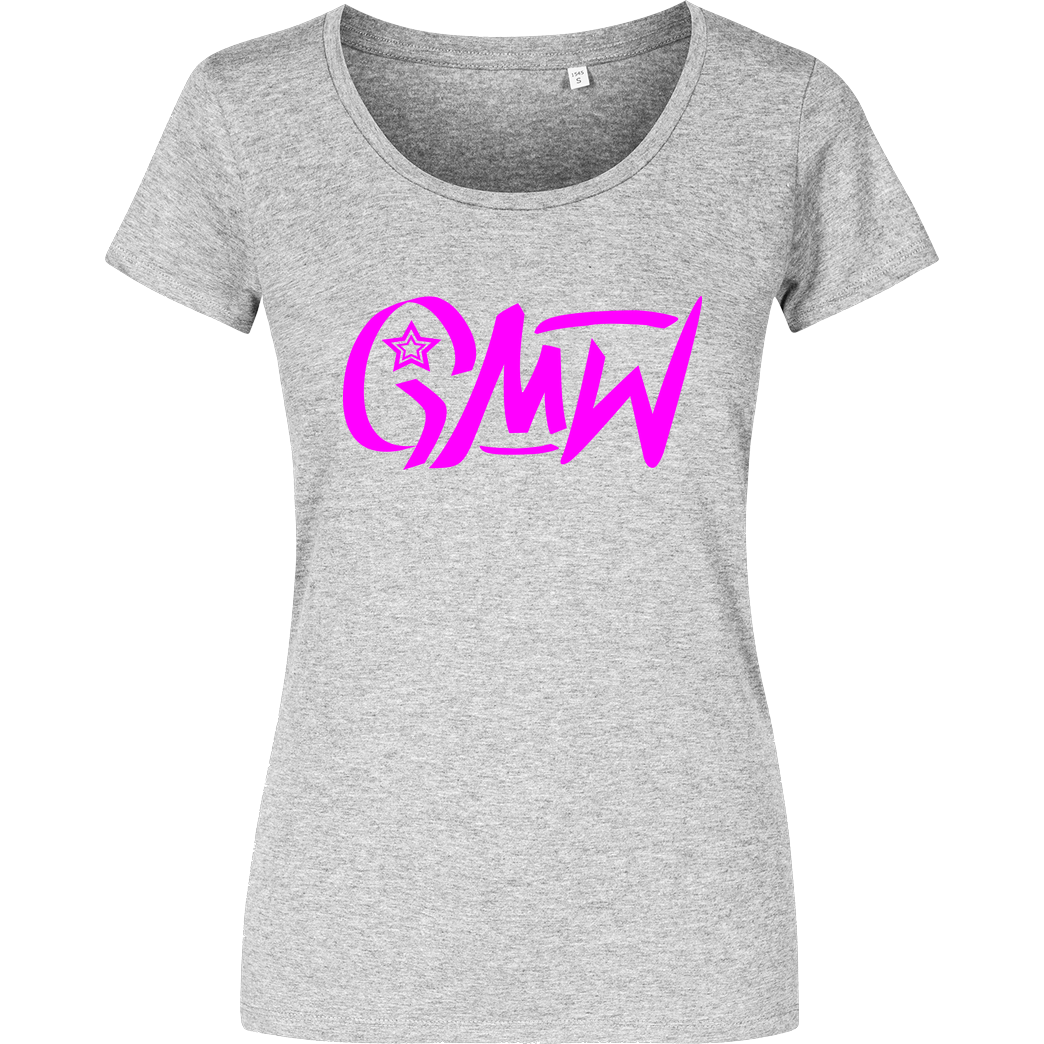 GMW GMW - GMW Logo T-Shirt Damenshirt heather grey