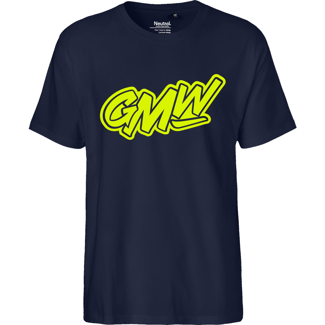 GMW GMW - GMW Logo T-Shirt Fairtrade T-Shirt - navy