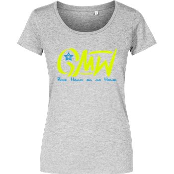 GMW - GMW Ride Hard Damenshirt heather grey