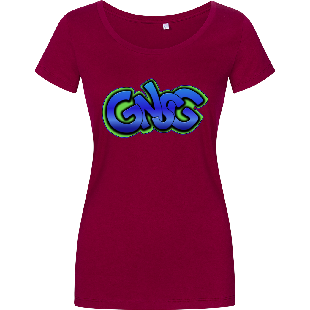GNSG GNSG - Blue Logo T-Shirt Damenshirt berry
