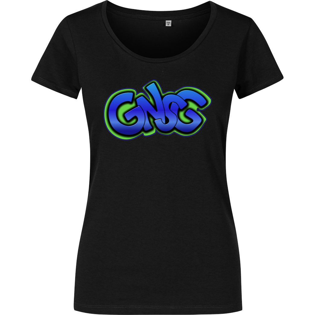 GNSG GNSG - Blue Logo T-Shirt Damenshirt schwarz