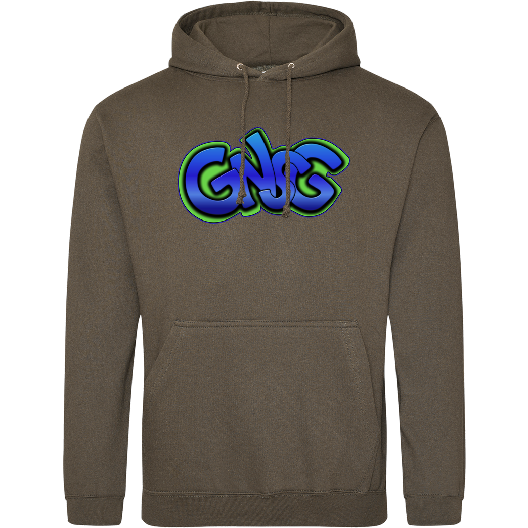 GNSG GNSG - Blue Logo Sweatshirt JH Hoodie - Khaki