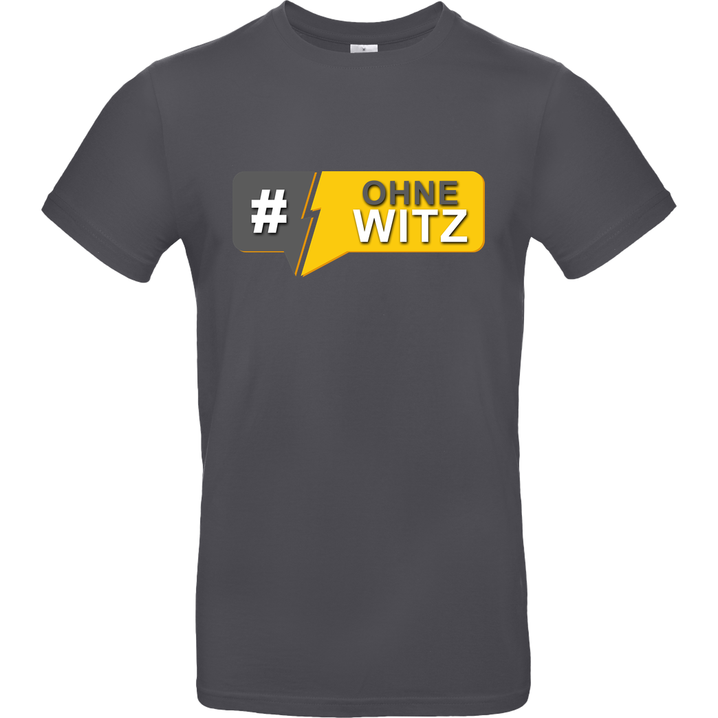 GNSG GNSG - #OhneWitz T-Shirt B&C EXACT 190 - Dark Grey