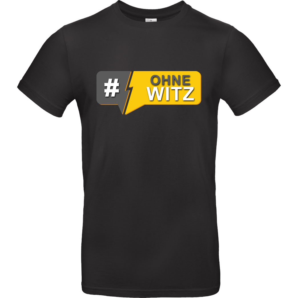 GNSG GNSG - #OhneWitz T-Shirt B&C EXACT 190 - Schwarz