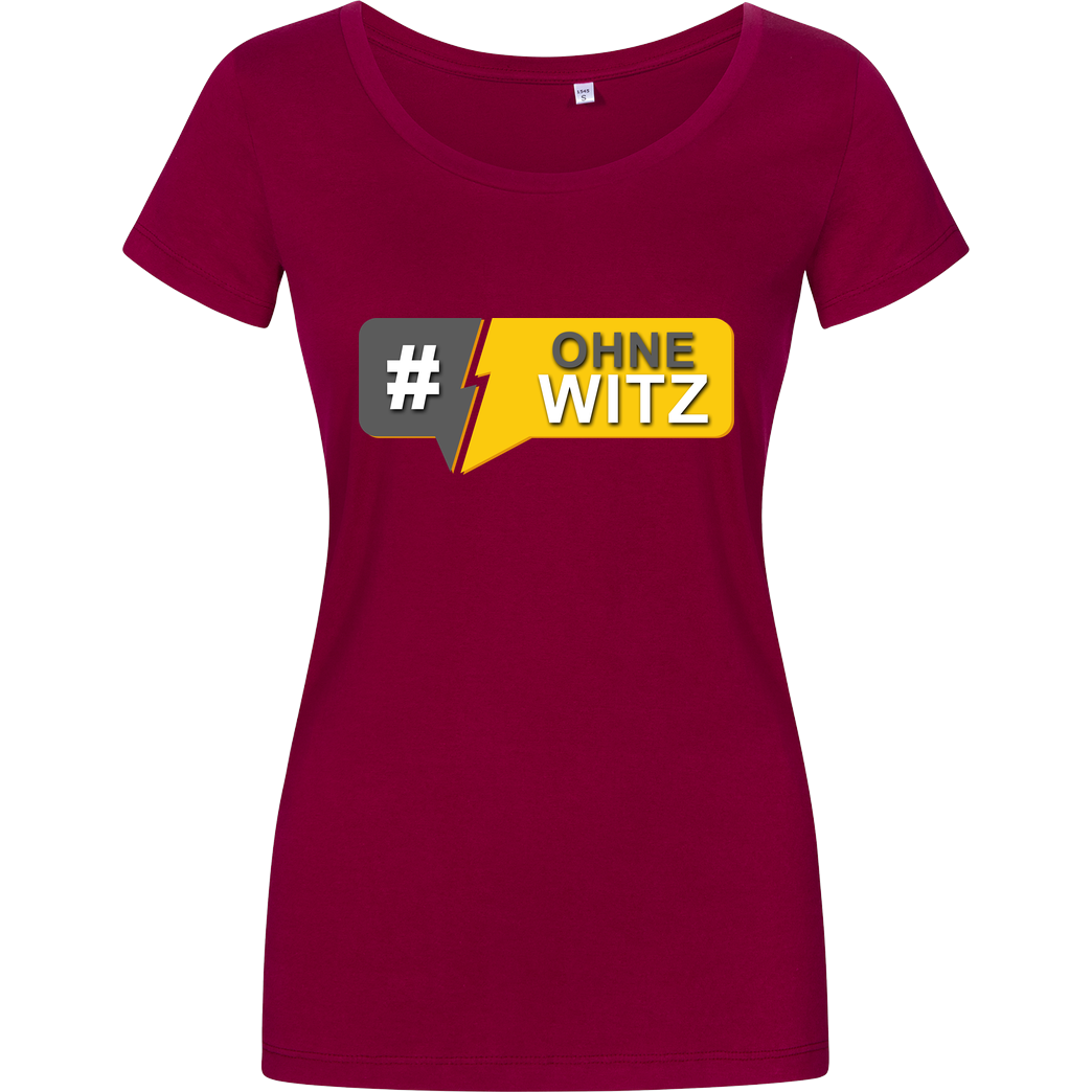 GNSG GNSG - #OhneWitz T-Shirt Damenshirt berry