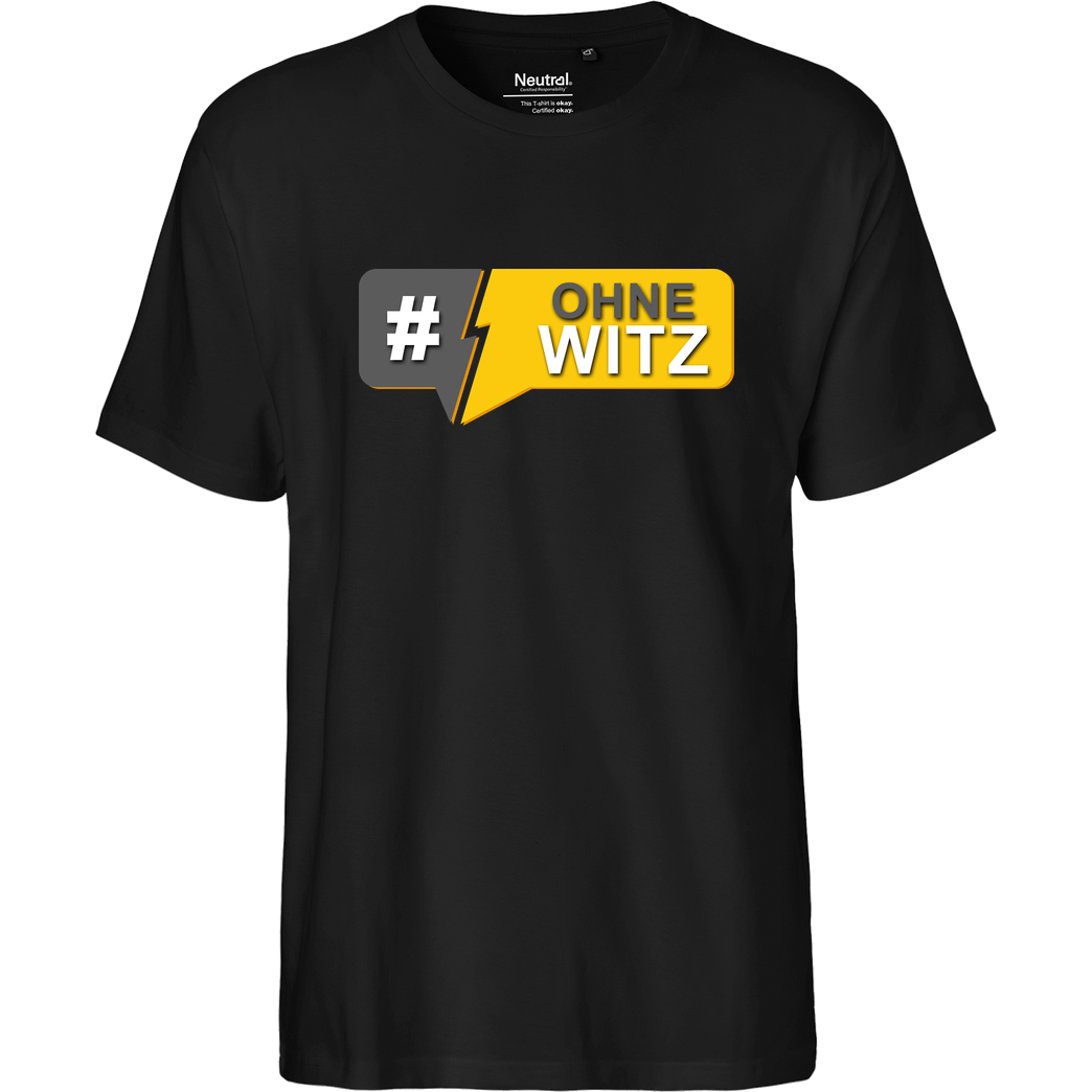GNSG GNSG - #OhneWitz T-Shirt Fairtrade T-Shirt - schwarz