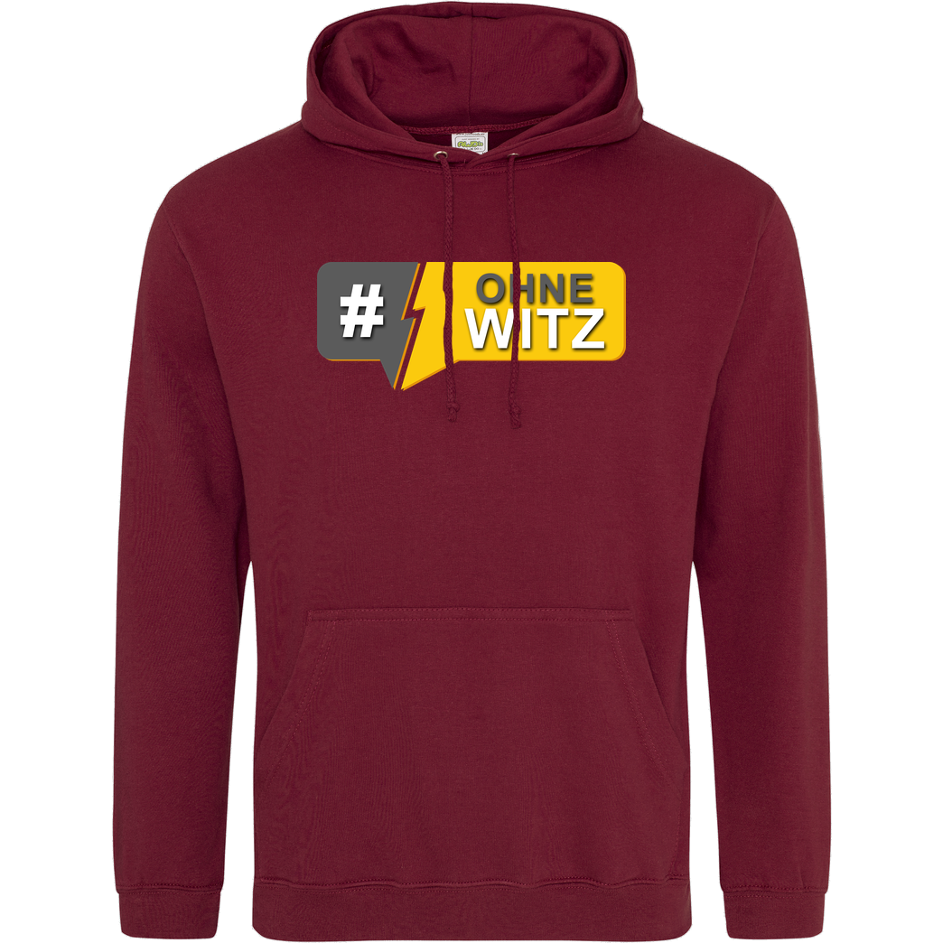 GNSG GNSG - #OhneWitz Sweatshirt JH Hoodie - Bordeaux