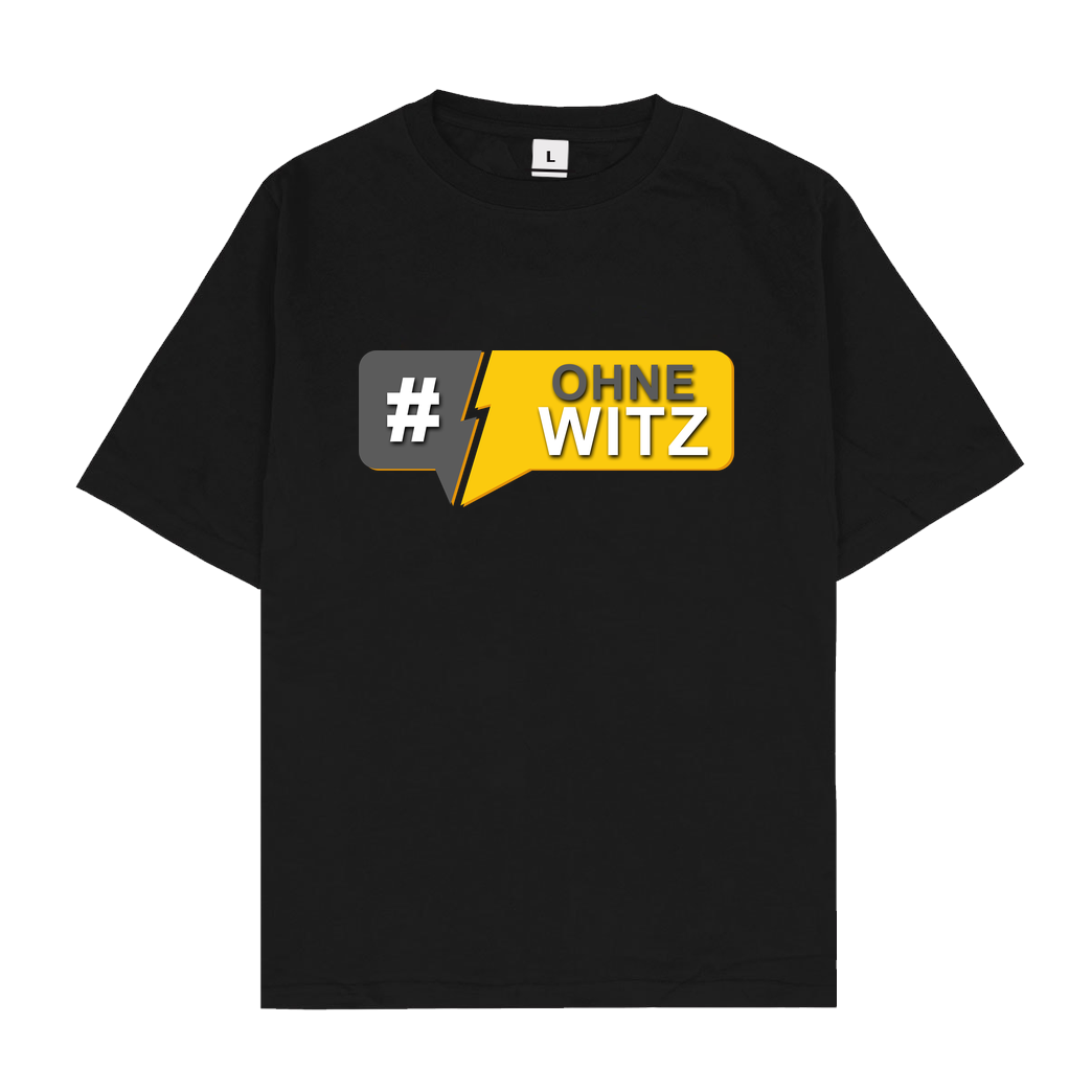 GNSG GNSG - #OhneWitz T-Shirt Oversize T-Shirt - Schwarz