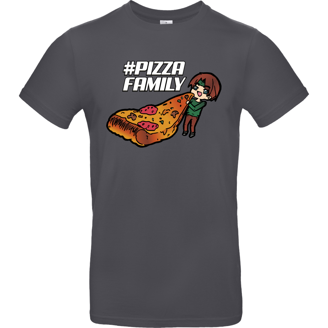 GNSG GNSG - Pizza Family T-Shirt B&C EXACT 190 - Dark Grey