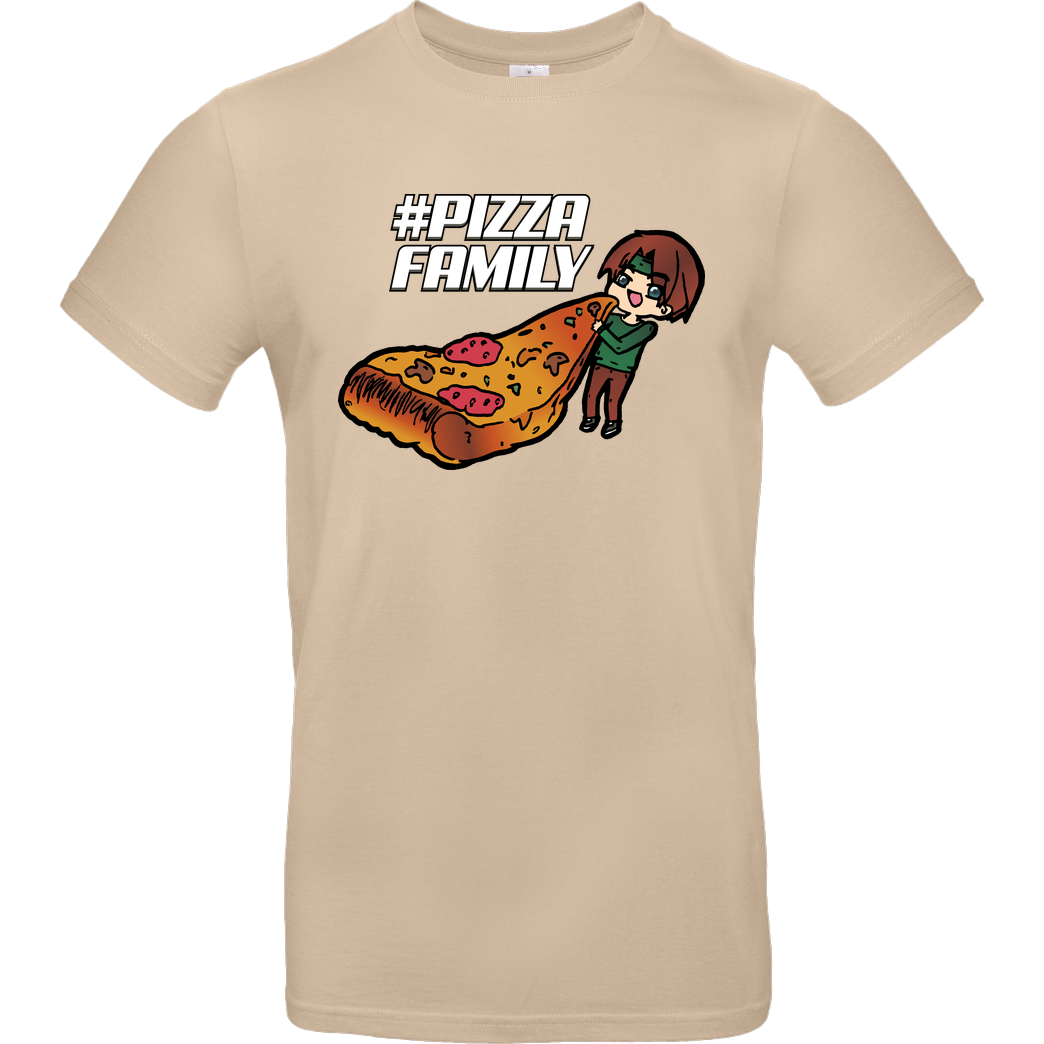 GNSG GNSG - Pizza Family T-Shirt B&C EXACT 190 - Sand