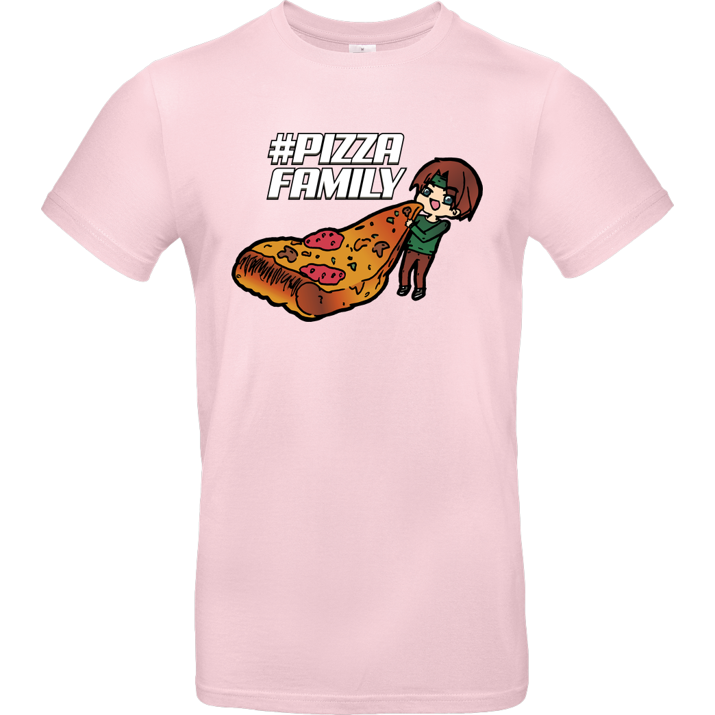 GNSG GNSG - Pizza Family T-Shirt B&C EXACT 190 - Rosa