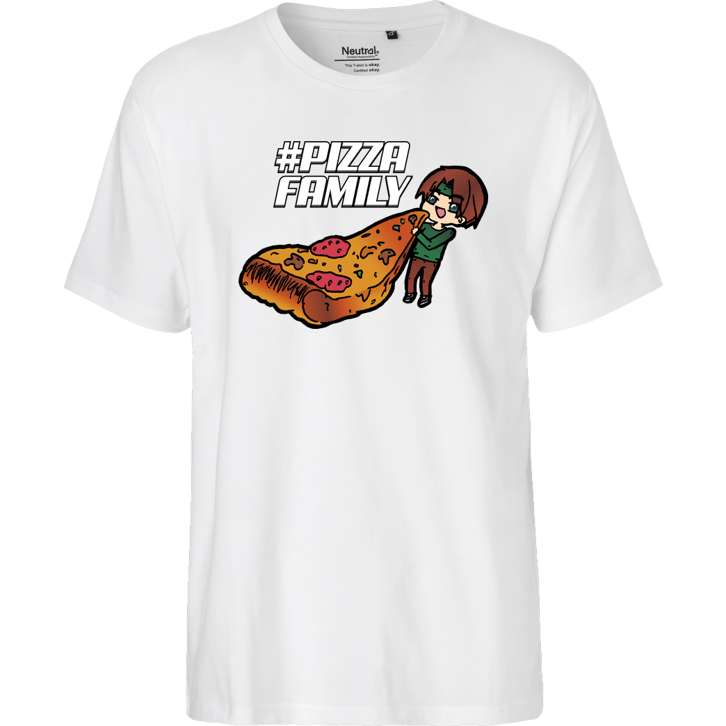 GNSG GNSG - Pizza Family T-Shirt Fairtrade T-Shirt - weiß