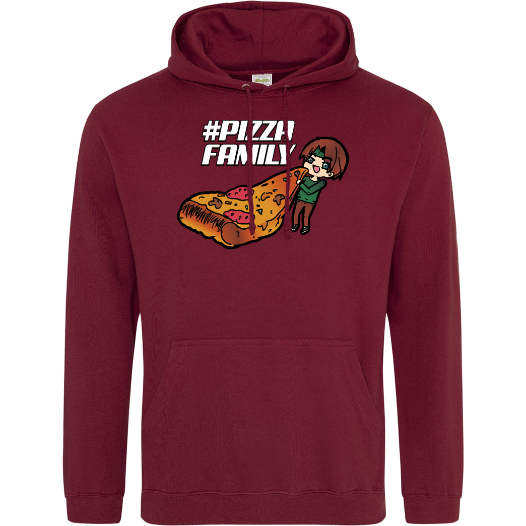 GNSG GNSG - Pizza Family Sweatshirt JH Hoodie - Bordeaux