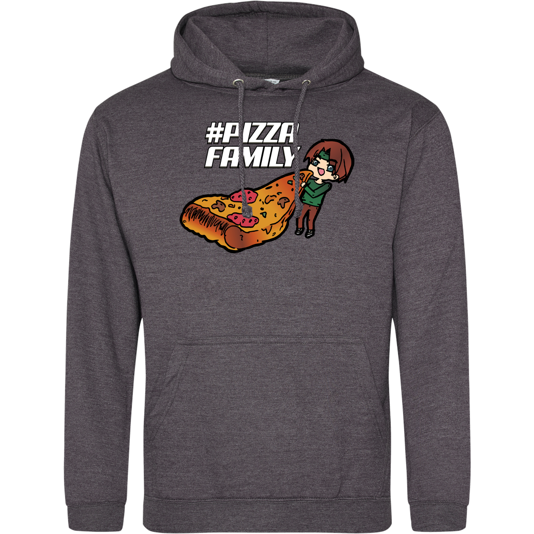 GNSG GNSG - Pizza Family Sweatshirt JH Hoodie - Dark heather grey