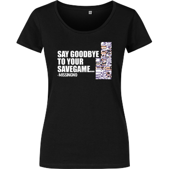 Goodbye Savegame Damenshirt schwarz