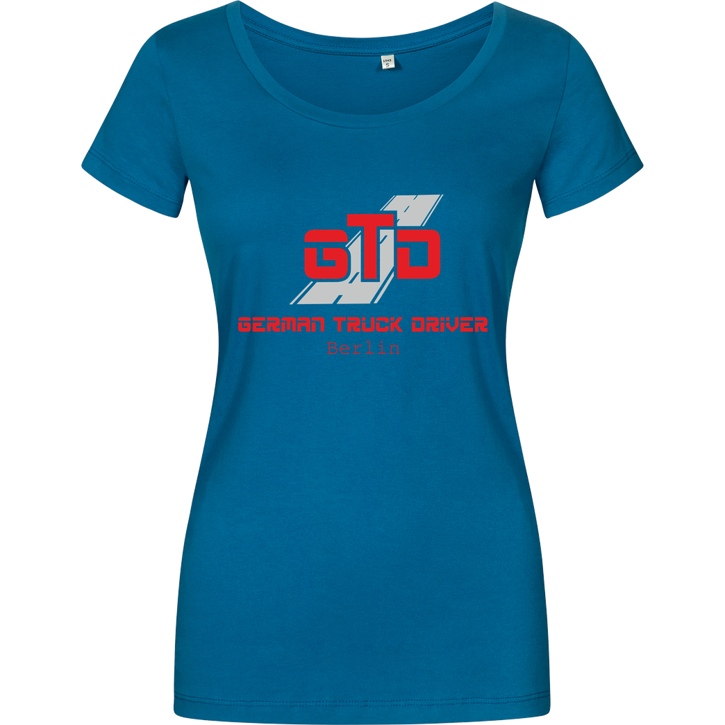 German Truck Driver GTD - Berlin T-Shirt Damenshirt petrol