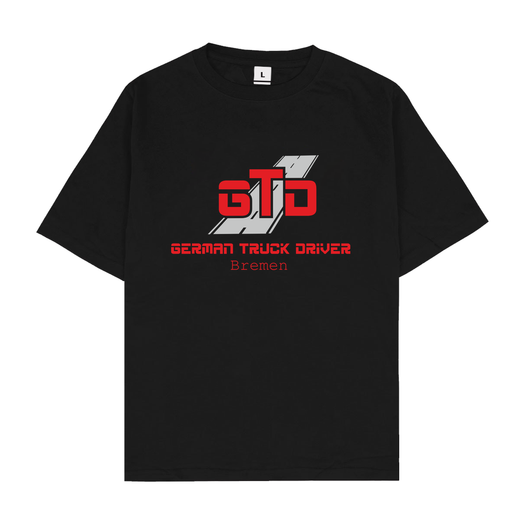 German Truck Driver GTD - Bremen T-Shirt Oversize T-Shirt - Schwarz