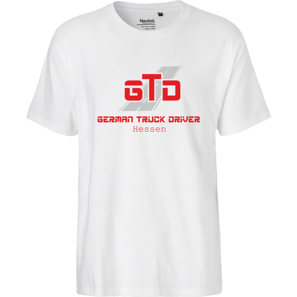 German Truck Driver GTD - Hessen T-Shirt Fairtrade T-Shirt - weiß