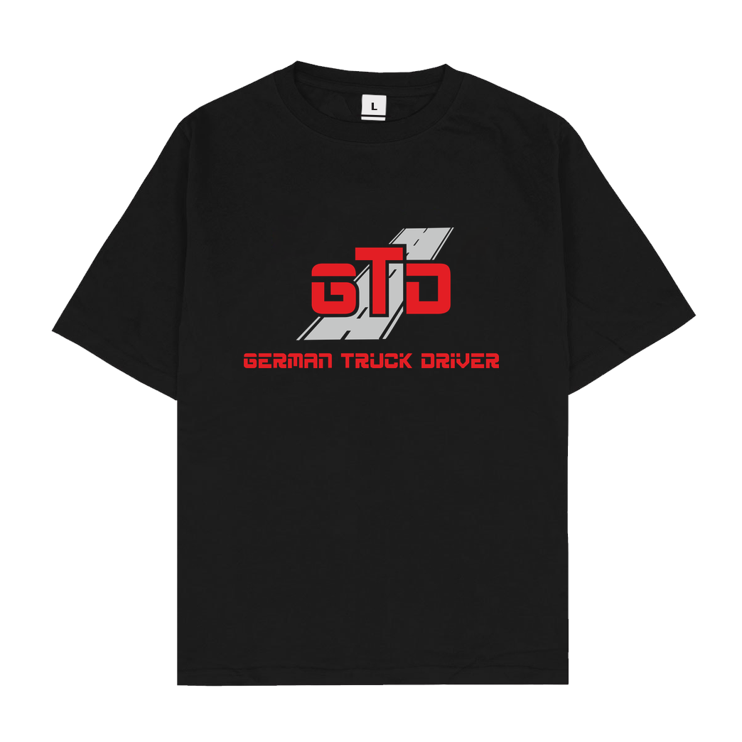 German Truck Driver GTD - Logo T-Shirt Oversize T-Shirt - Schwarz