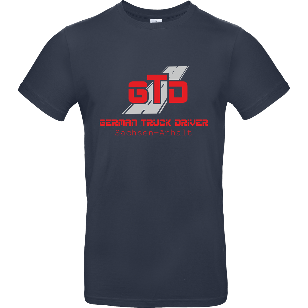 German Truck Driver GTD - Sachsen-Anhalt T-Shirt B&C EXACT 190 - Navy