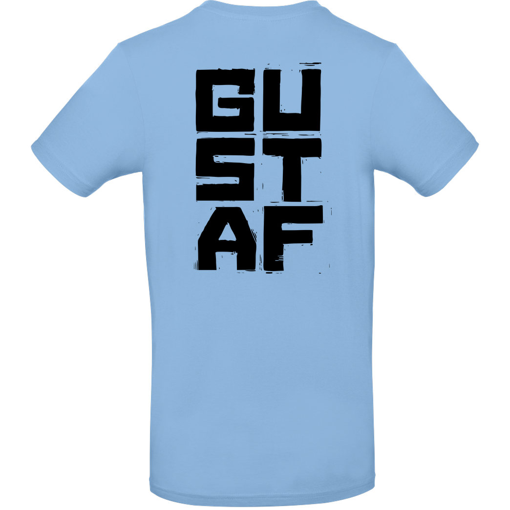 GustafGabel Gustaf Gabel - GCat T-Shirt B&C EXACT 190 - Hellblau