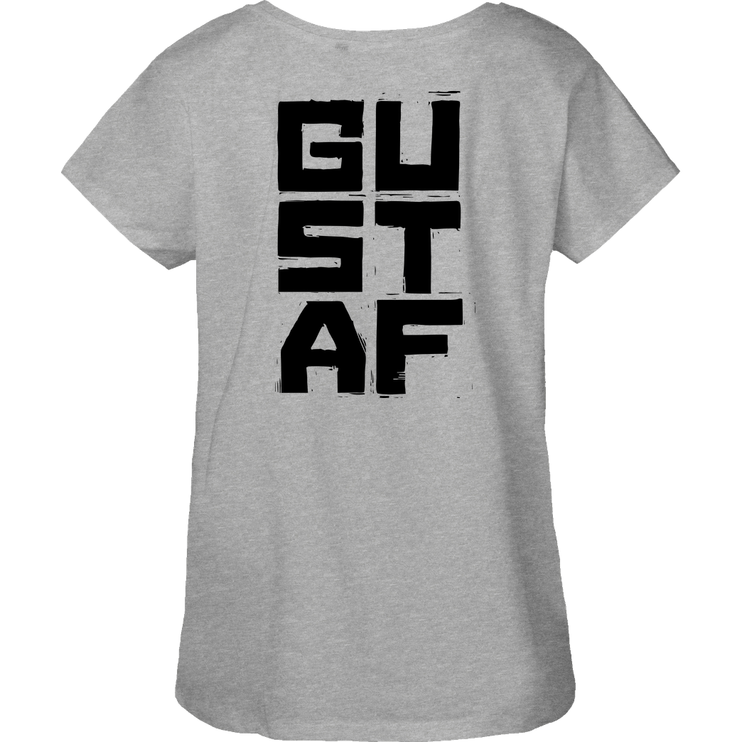 GustafGabel Gustaf Gabel - GCat T-Shirt Fairtrade Loose Fit Girlie - heather grey